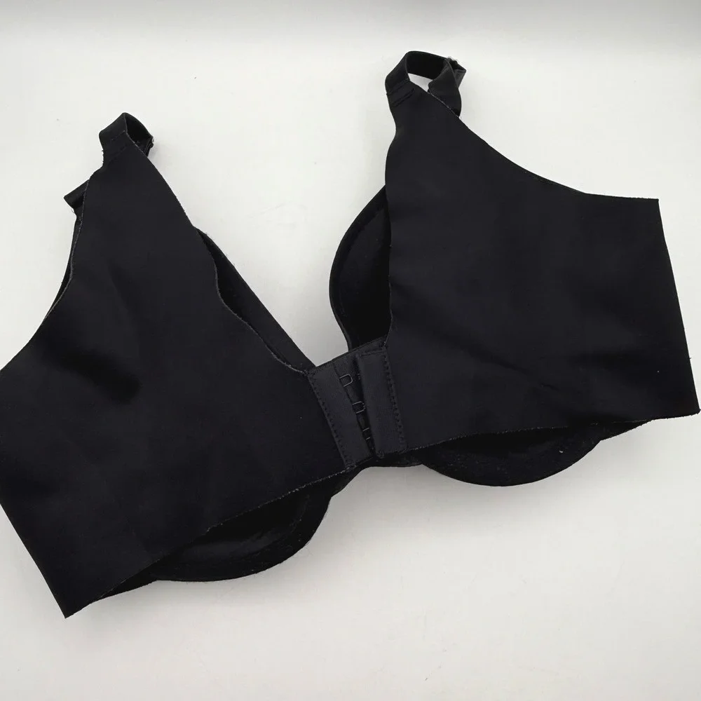 Soma 34DD Black Full Coverage Underwire Bra Vanishing Back‎ Smooth